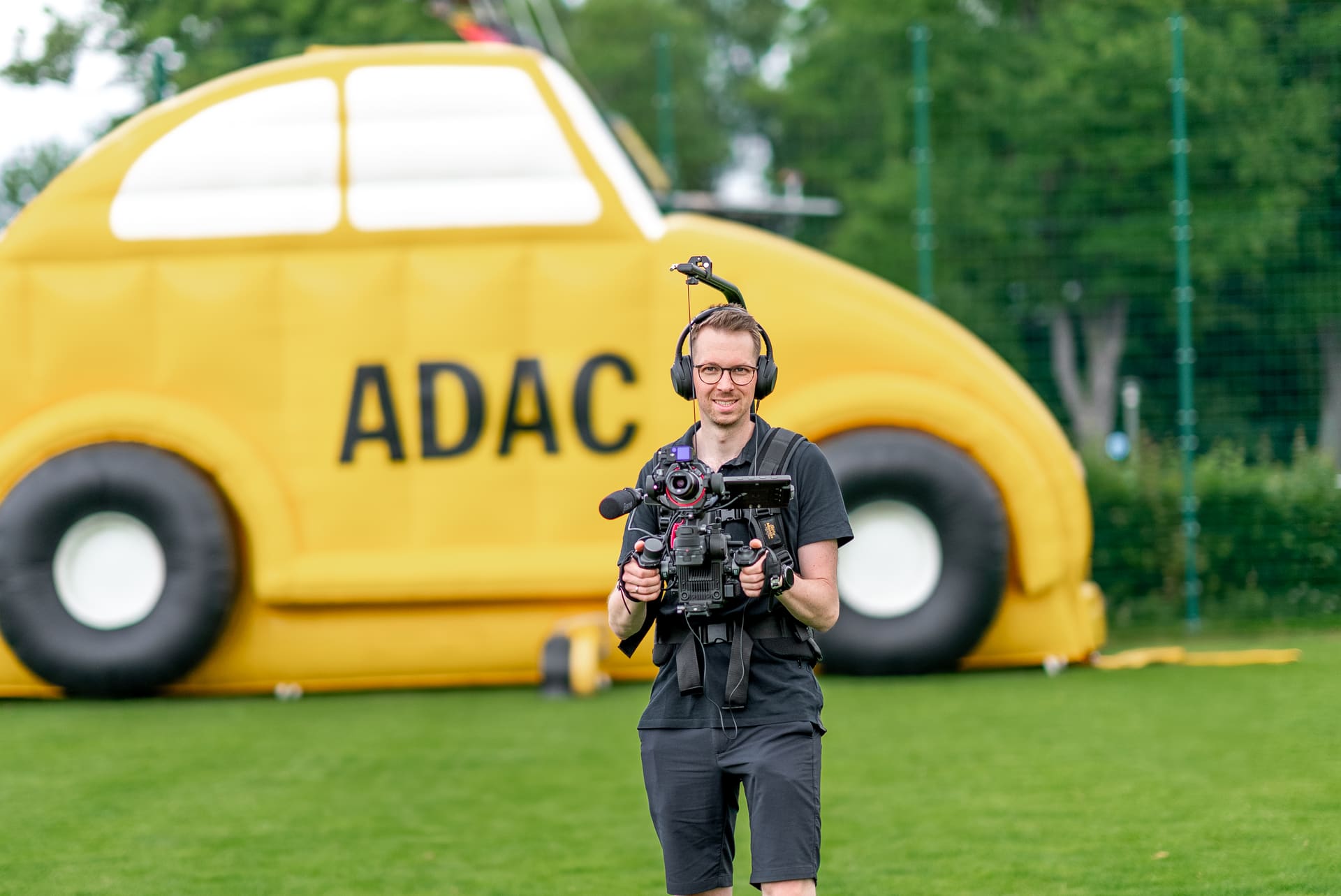 Lukas Piorr beim Dreh